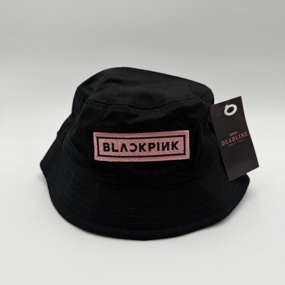 BLACKPINK Bucket Hat Black Pink Logo One Size Official Merchandise main image 6